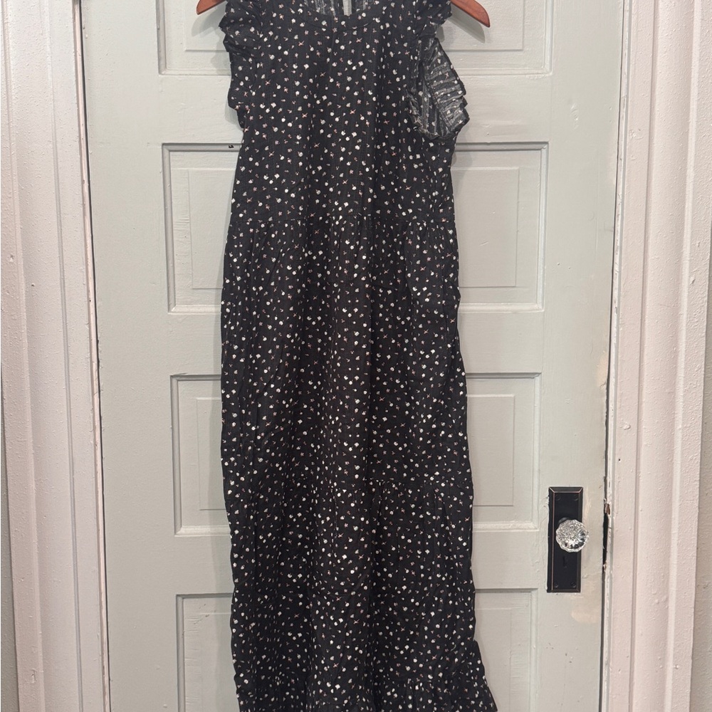 Universal Thread Floral Black Maxi Dress
